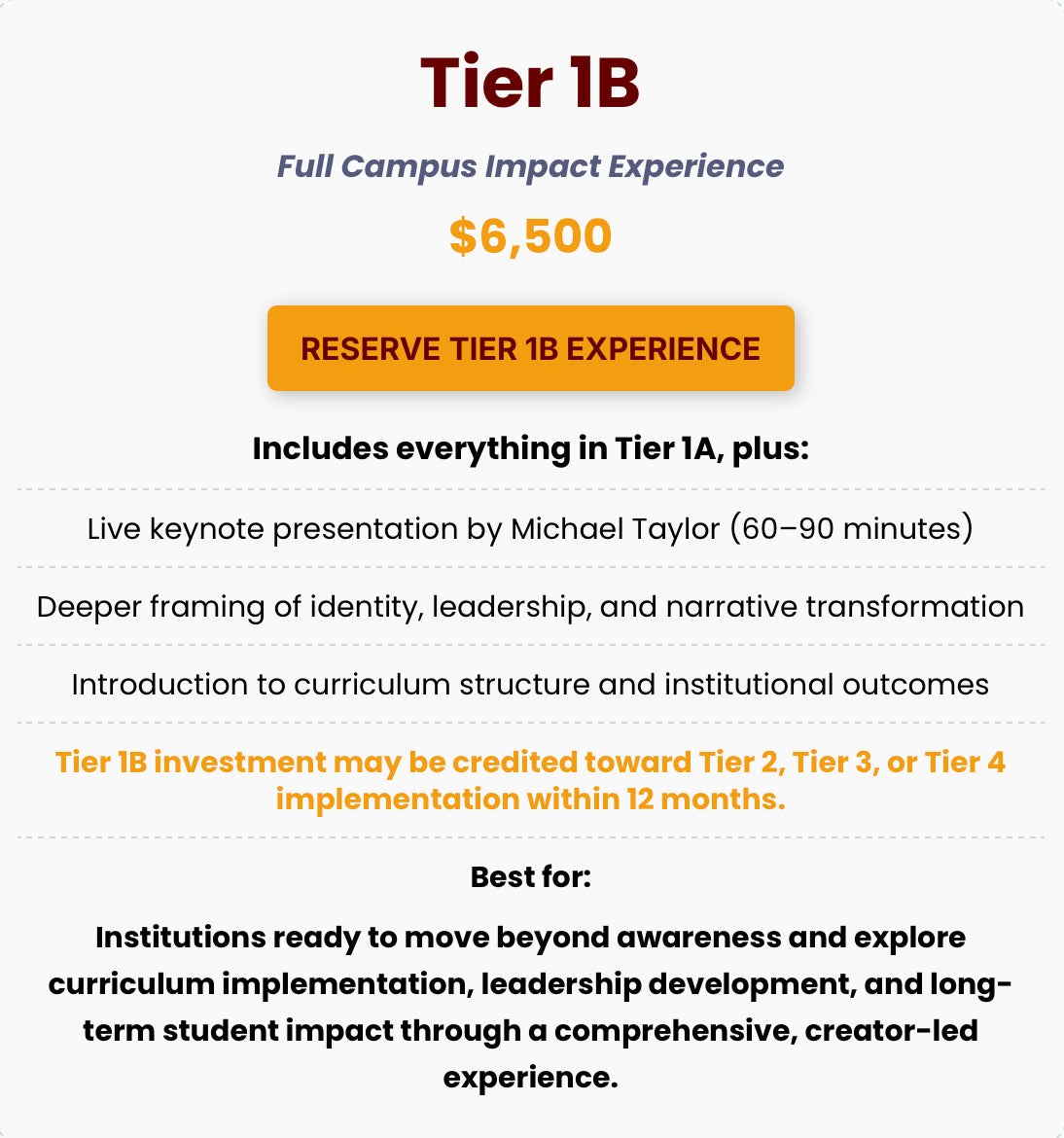 Tier-1B STS Curriculum